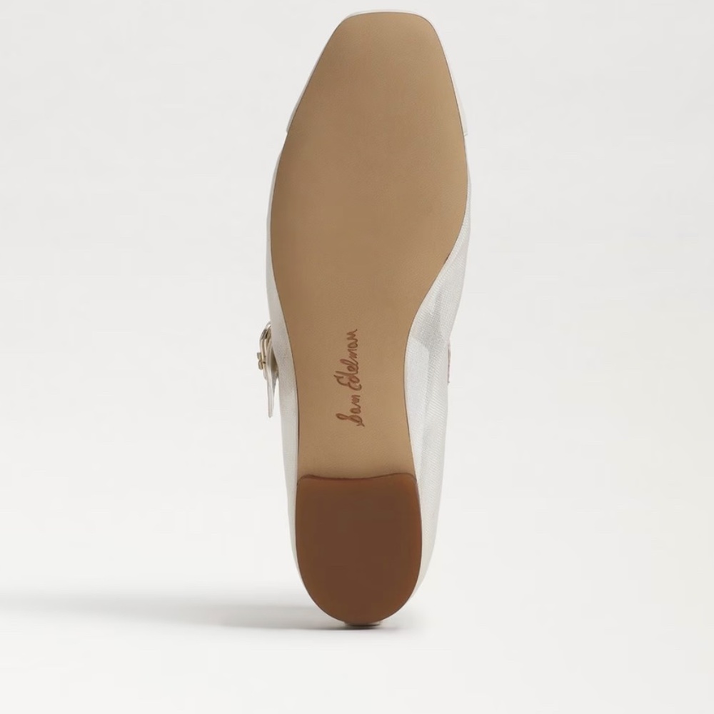 Sam Edelman Miranda Women's Flat Shoes Modern Ivory Synthetic - Picture 6 of 6